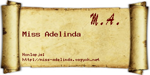 Miss Adelinda névjegykártya